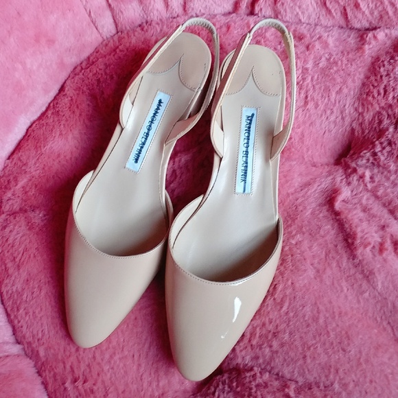Manolo Blahnik Shoes - NWT Aspro patent leather block heel Manolo Blahnik